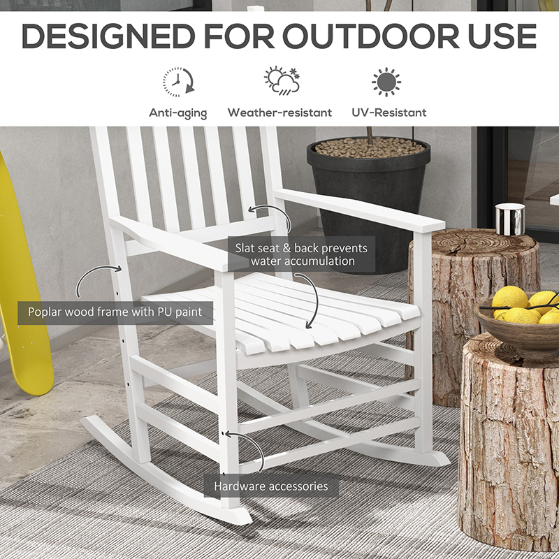 Wooden Rocking Chair Set, picture 4 of 4