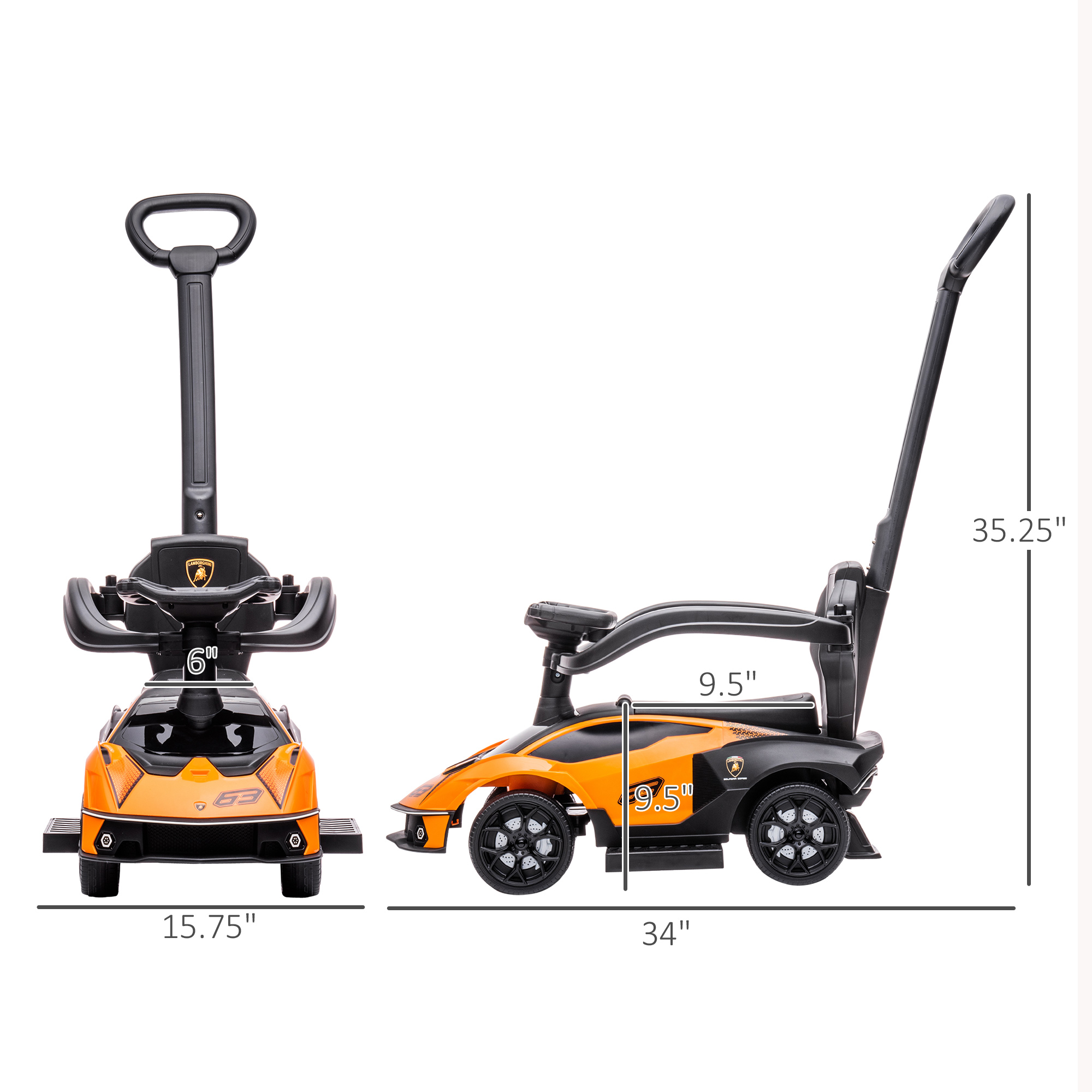 Voiture à pousser 2 en 1 pour les tout-petits de 1 à 3 ans – Image 4