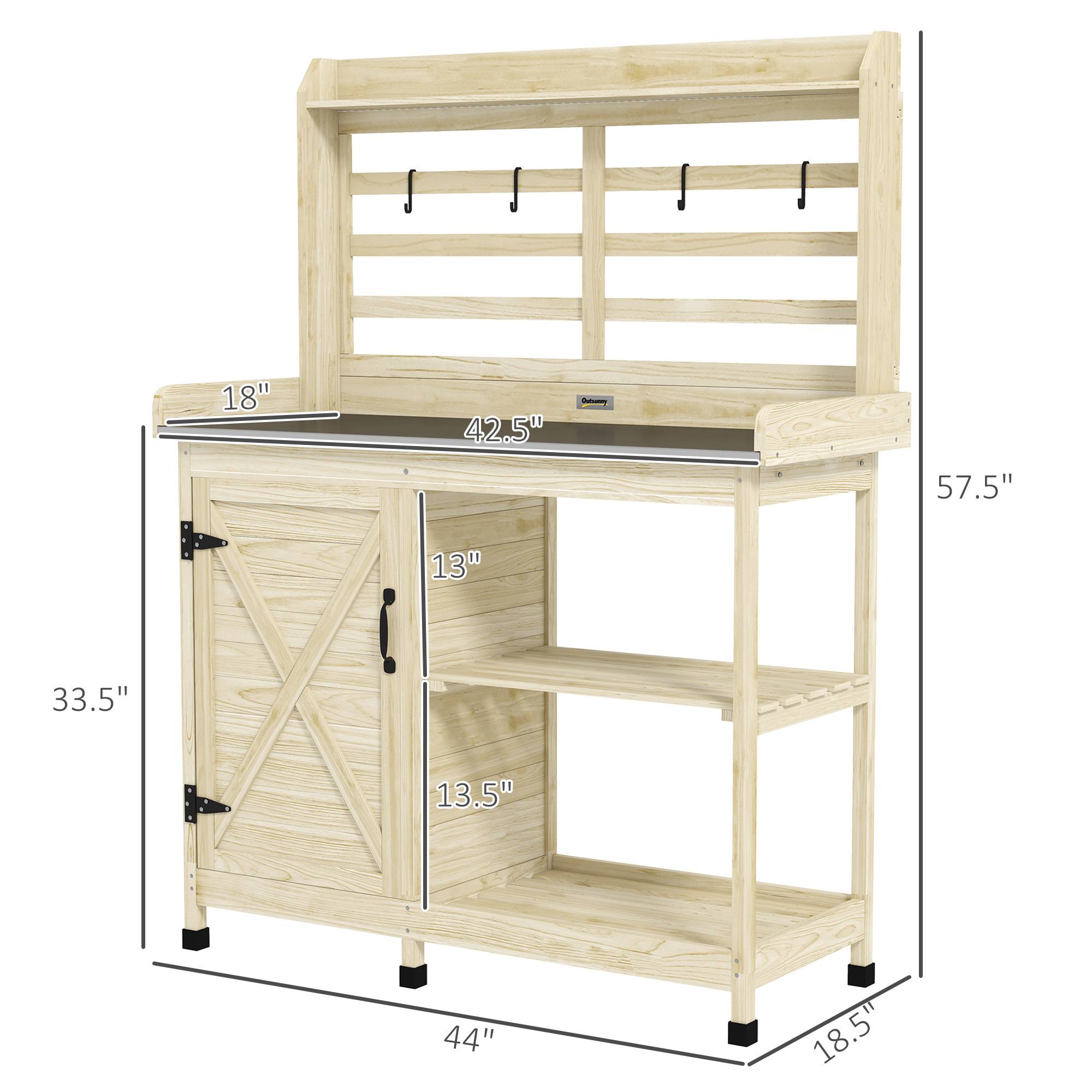 Wooden Potting Bench, picture 4 of 4