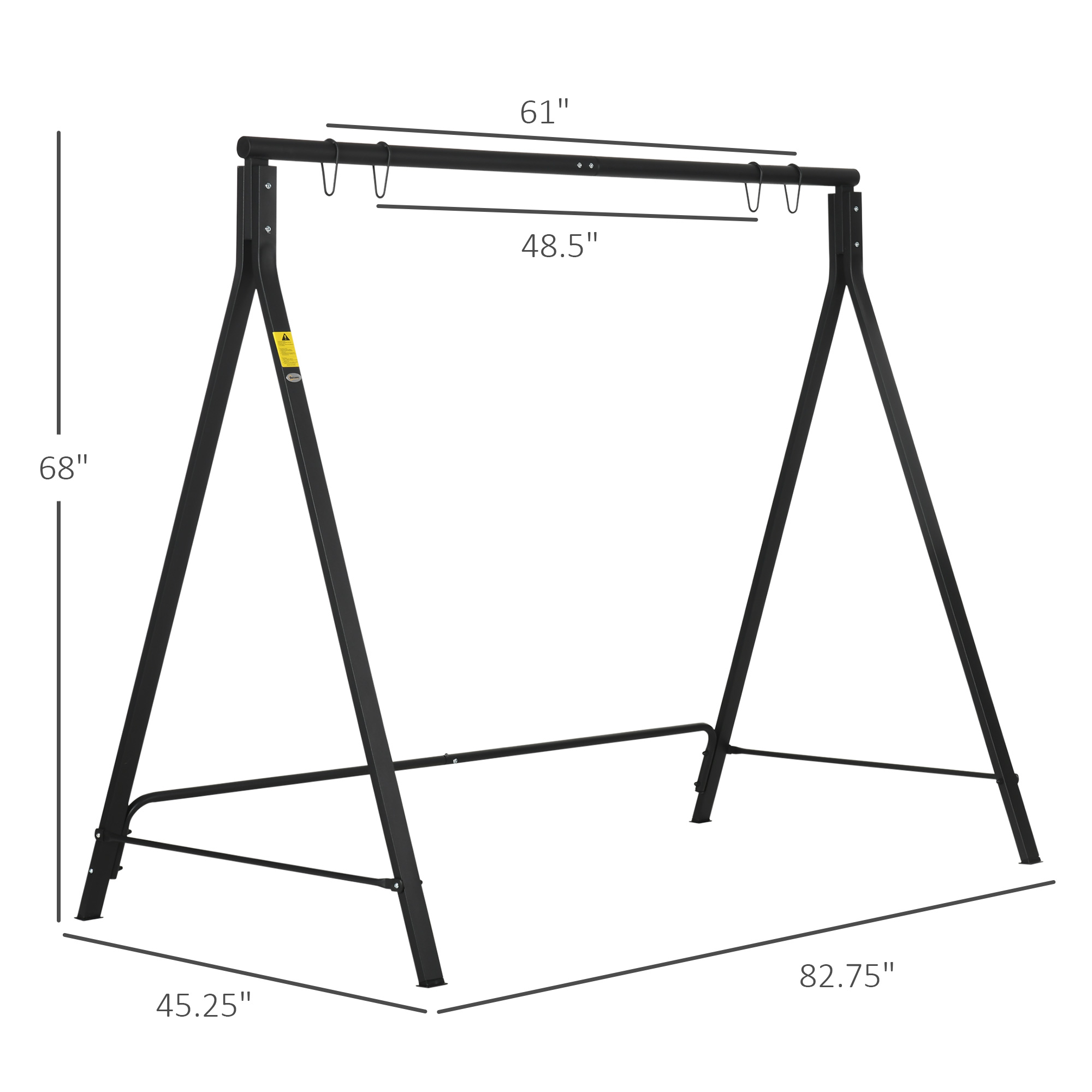 Metal Porch Swing Stand, picture 2 of 4