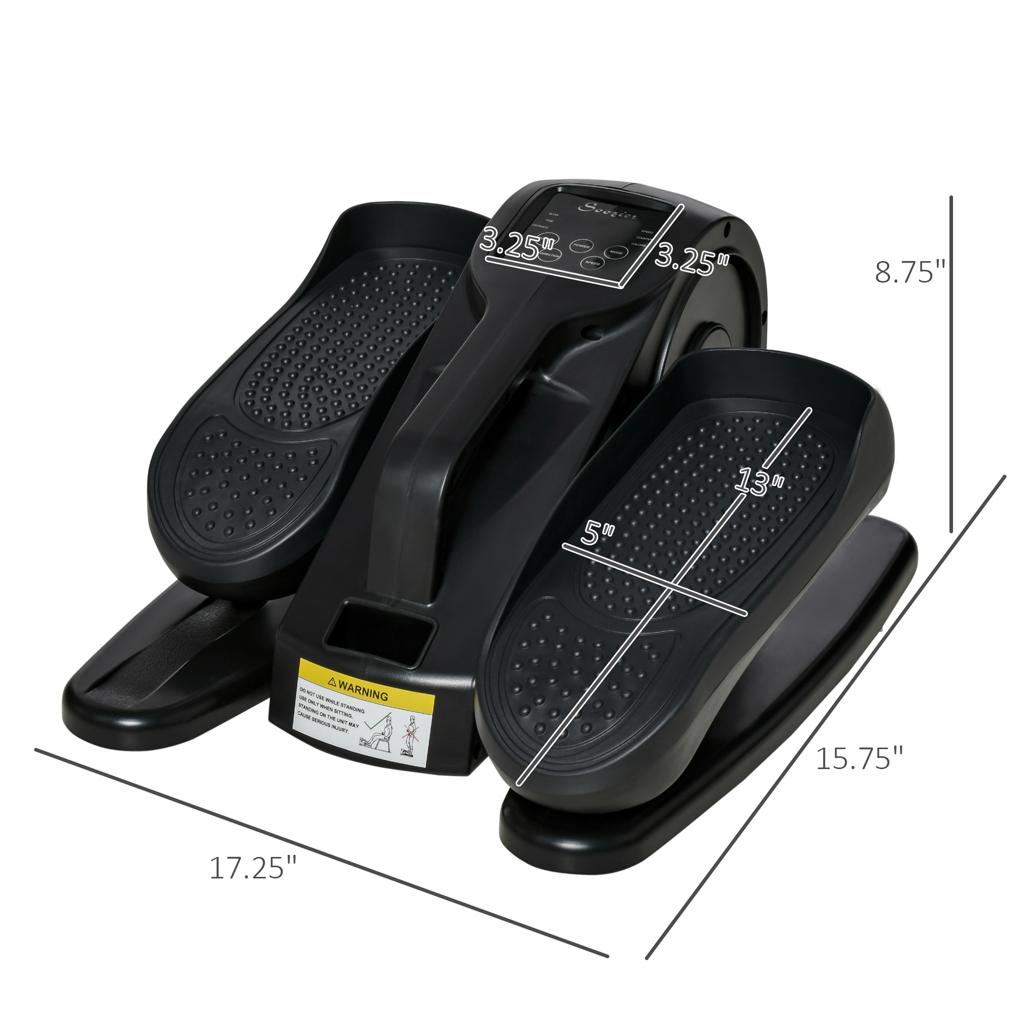 Foot Pedal Exerciser Mini Rehabilitation Bike W/ Adjustable Speed, LCD Display_voghion.com