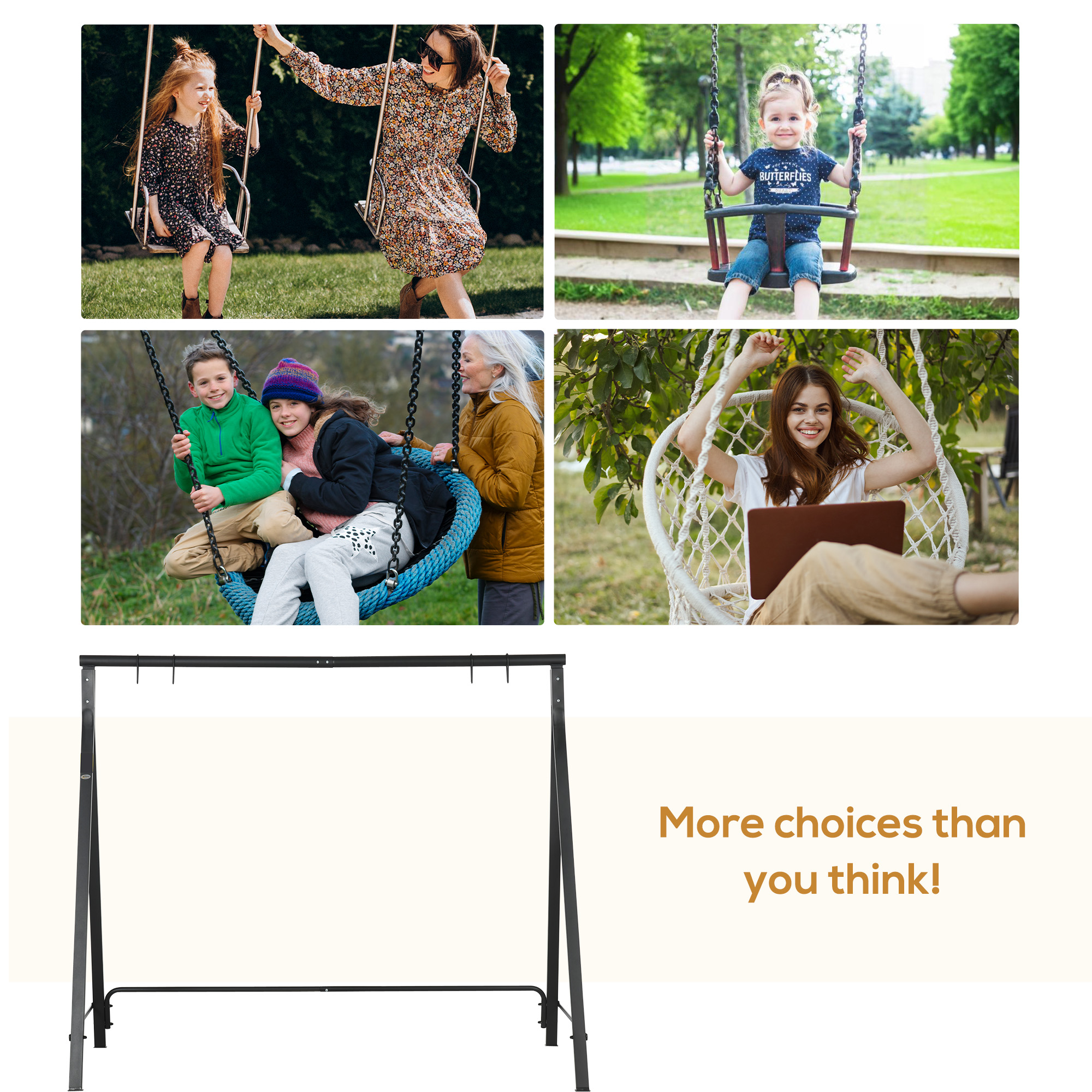 Metal Porch Swing Stand, picture 3 of 4