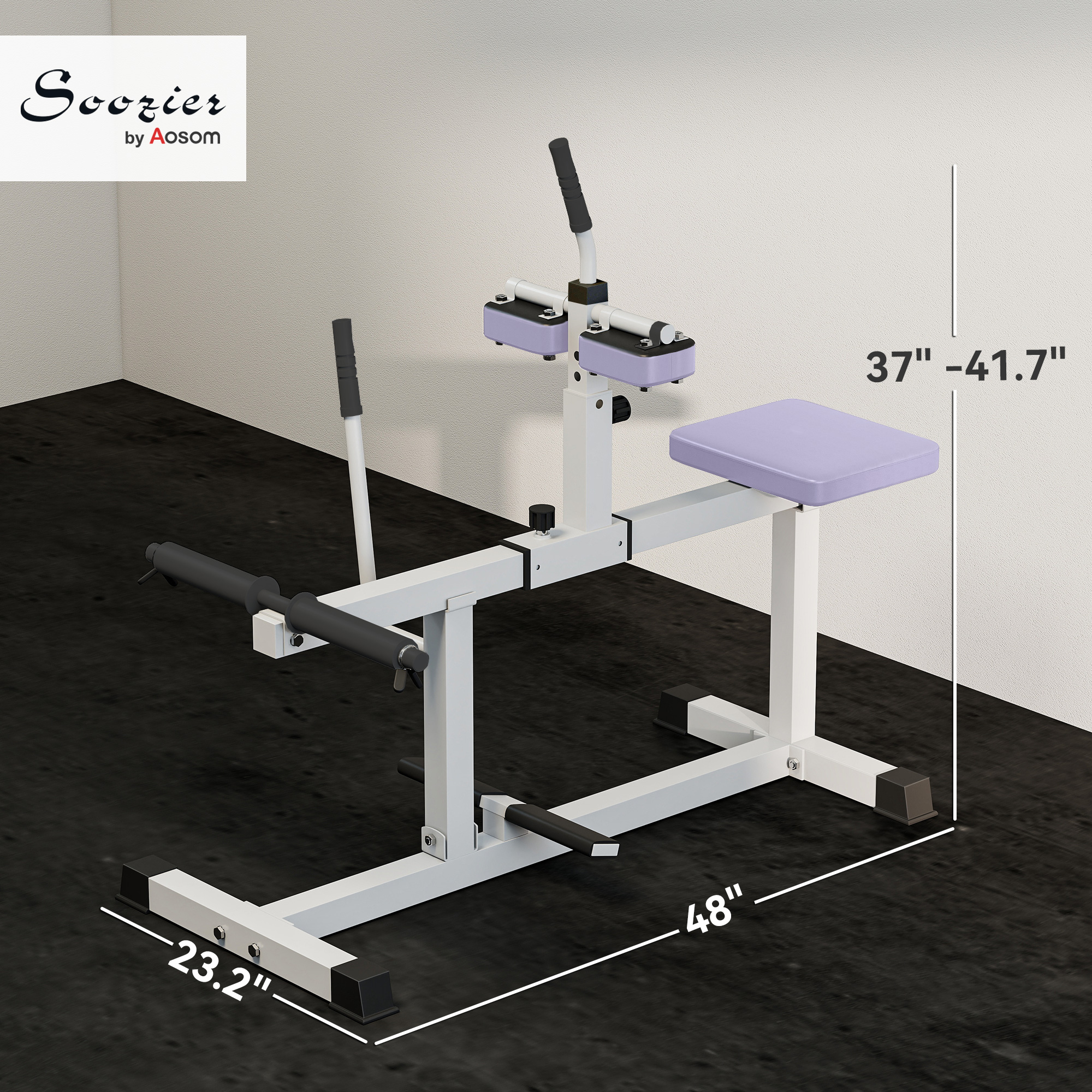 Adjustable Steel Seated Calf Raise Exercise Strength Training Gym Equipment, Purple_voghion.com