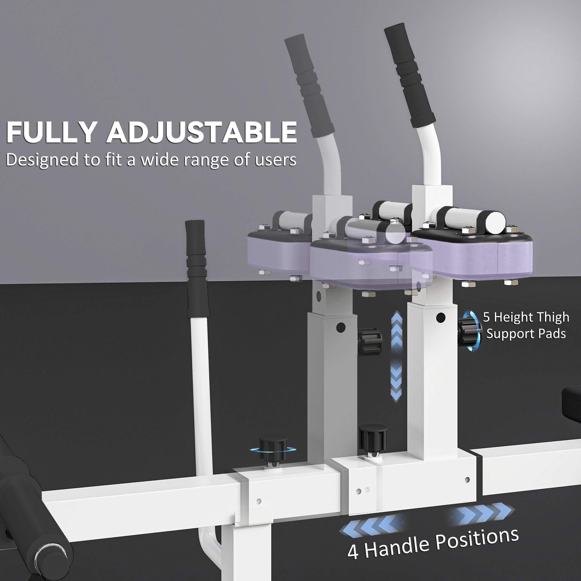 Adjustable Steel Seated Calf Raise Exercise Strength Training Gym Equipment, Purple_voghion.com
