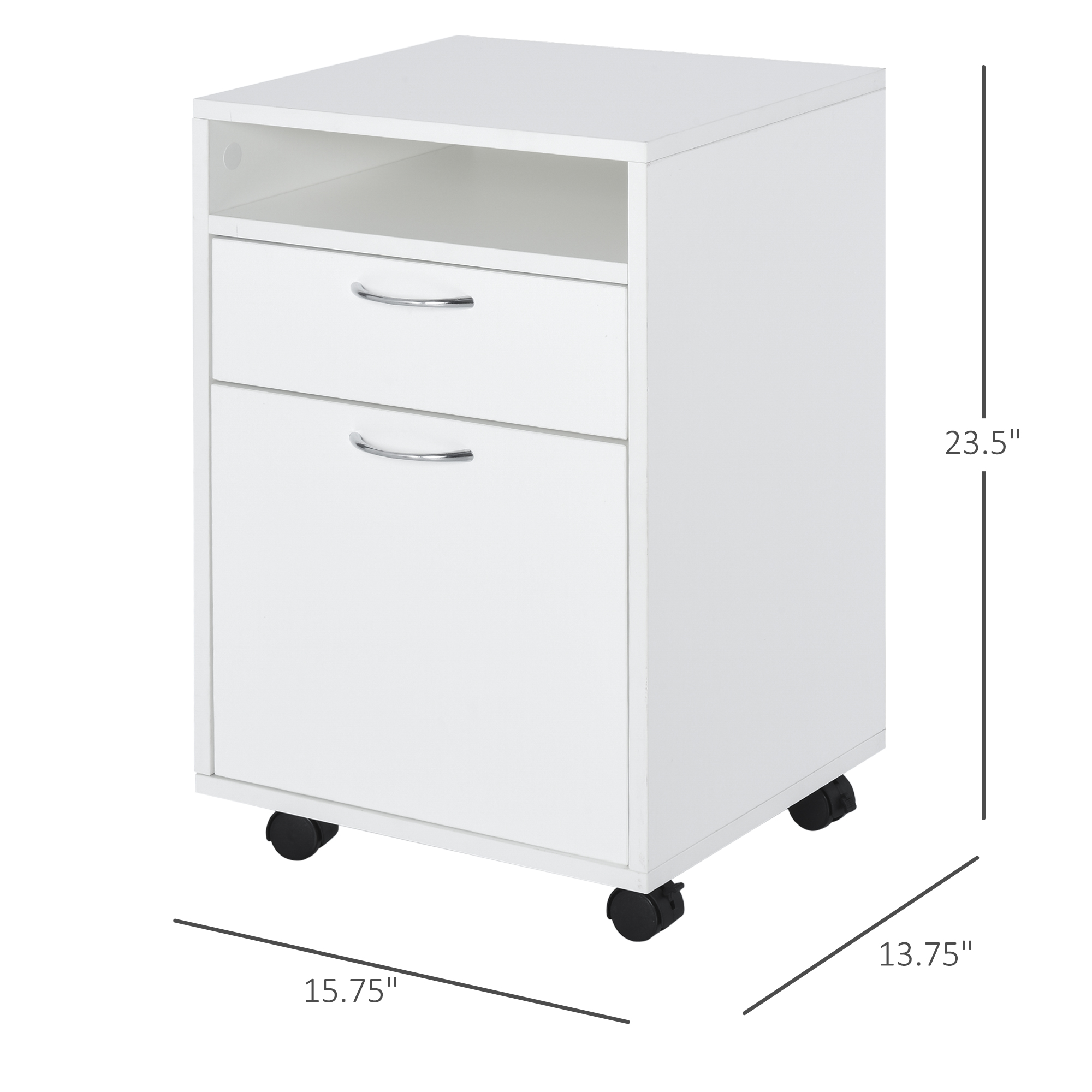 Mobile Storage Cabinet with Drawer, picture 5 of 5