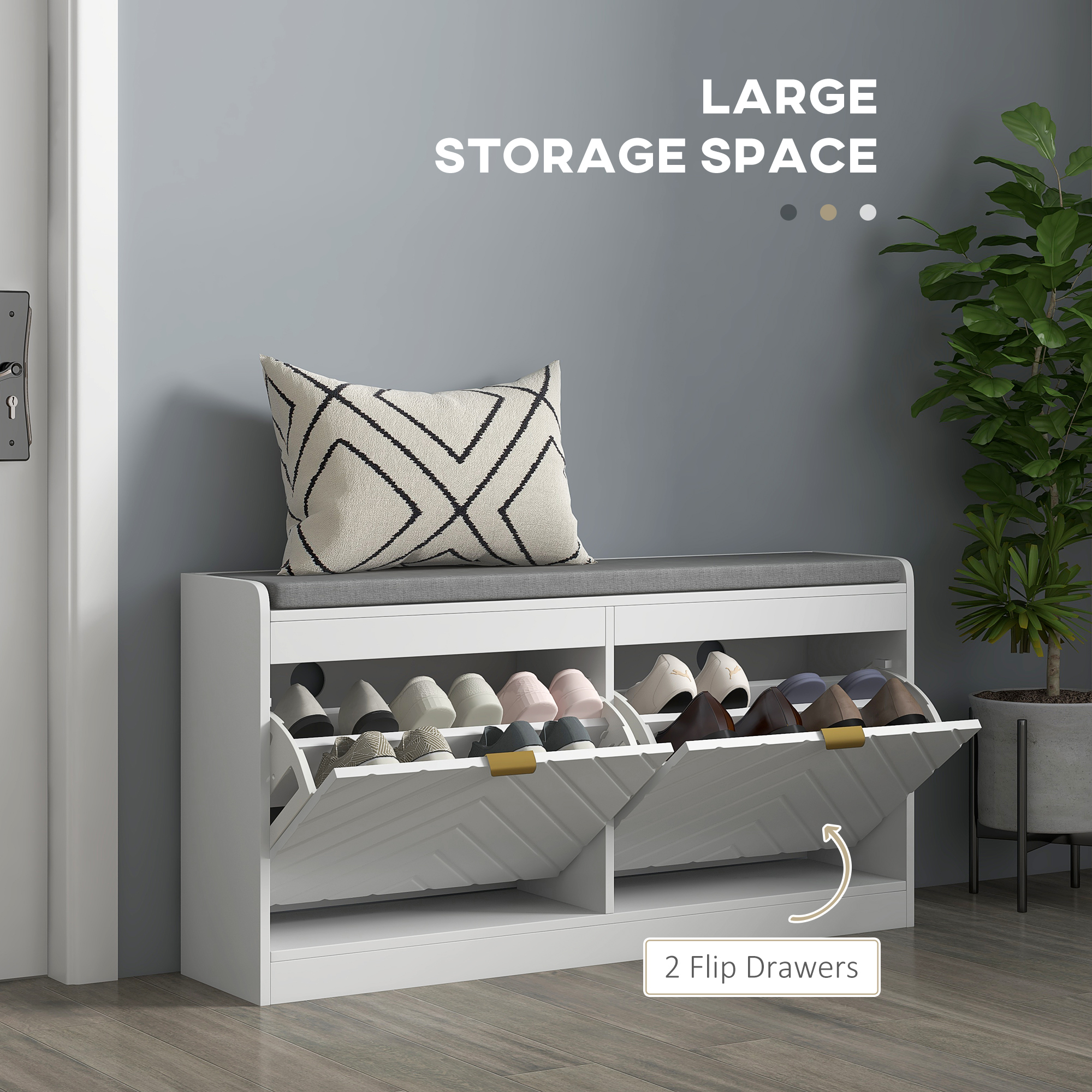 Upholstered Storage Bench, picture 4 of 4