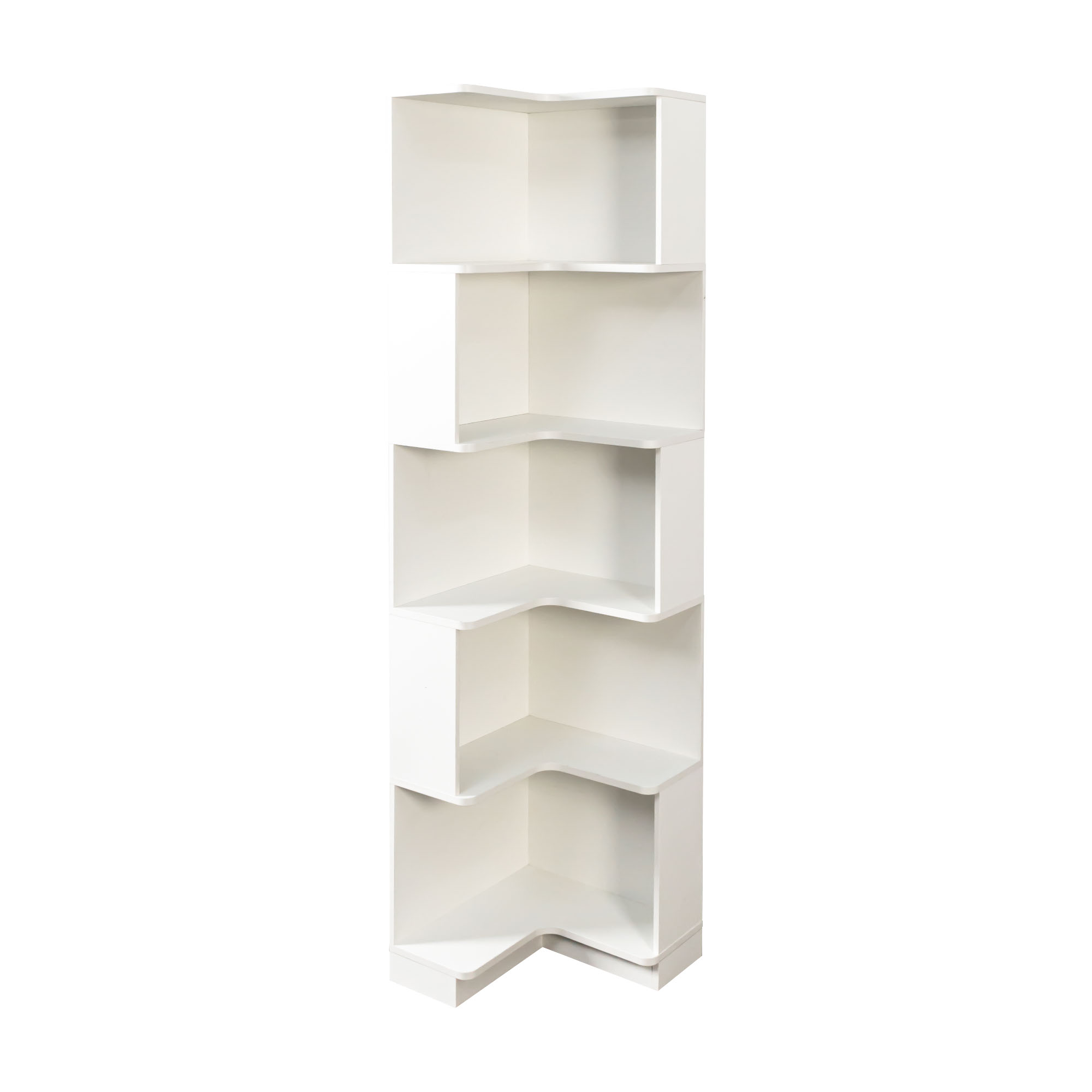 Corner Book Shelf β 5 Tier Corner Bookshelf Bookcase with Baffle β photo 4