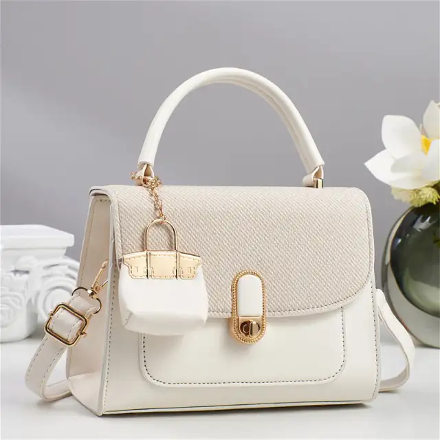 Classy Fashion Shoulder Bag Fashion Shoulder Bag Ladies Customized Basket Bag Winter Shopping Bags Femm Women Handbag Beige - Shop at LoveMi