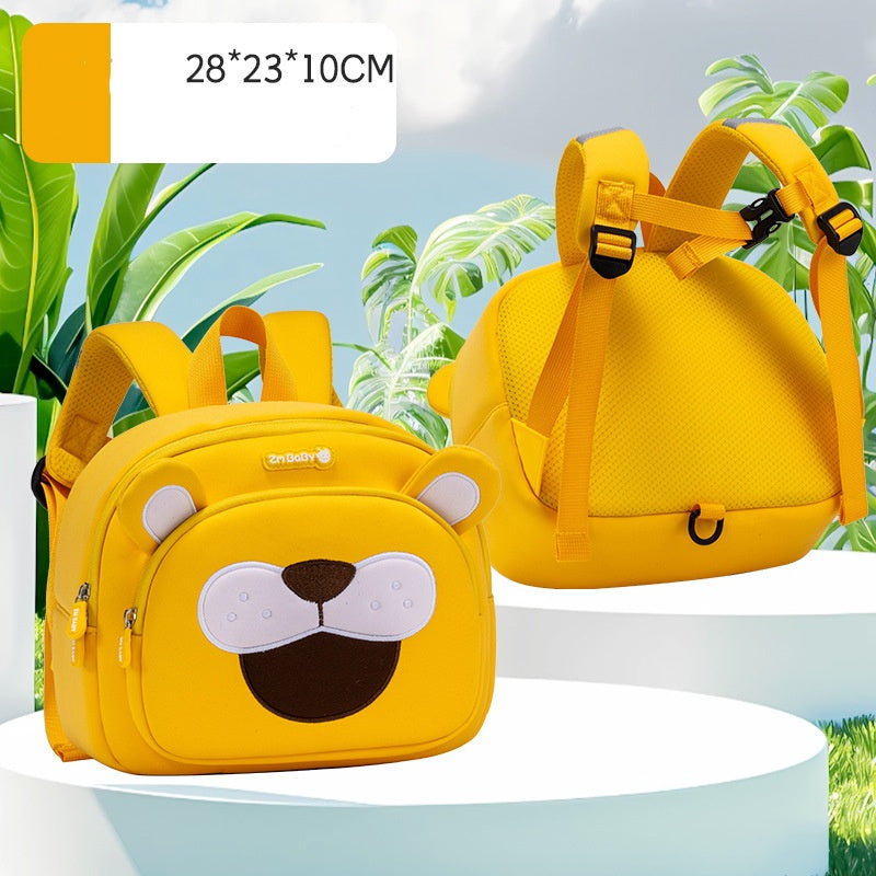 Stylish Cartoon Toddler Bag - Children's Schoolbag Large Capacity Light Breathable Multi-layer Waterproof Backpack