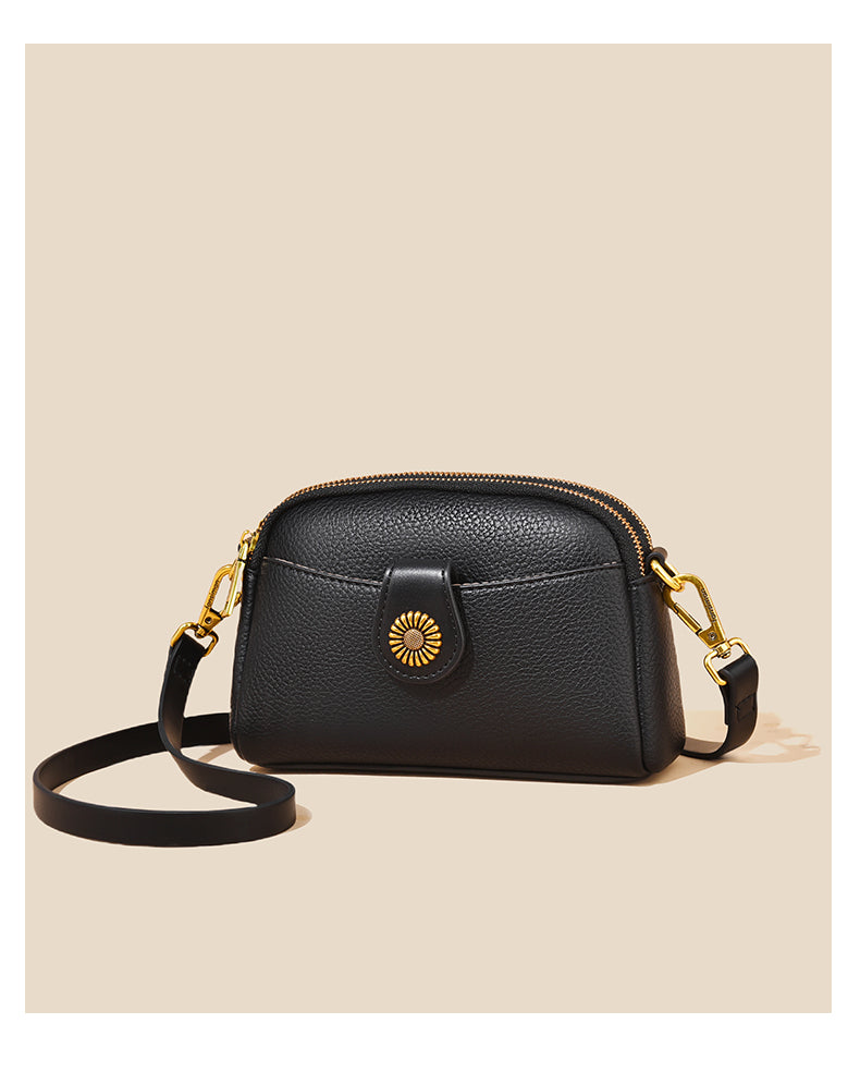 Comfy Soft Leather Women's Bag - Spring Summer New Flip Zipper Fashion Versatile Crossbody Bag For Girls