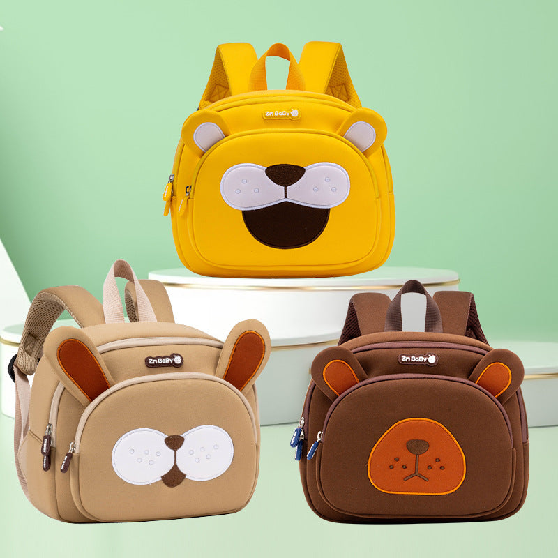 Stylish Cartoon Toddler Bag - Children's Schoolbag Large Capacity Light Breathable Multi-layer Waterproof Backpack - Bags & Accessories