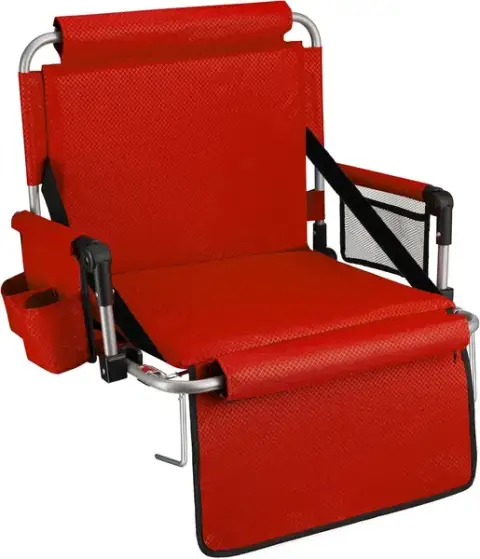 Alpcour stadium seat foldable padded bleacher chair with backrest armres