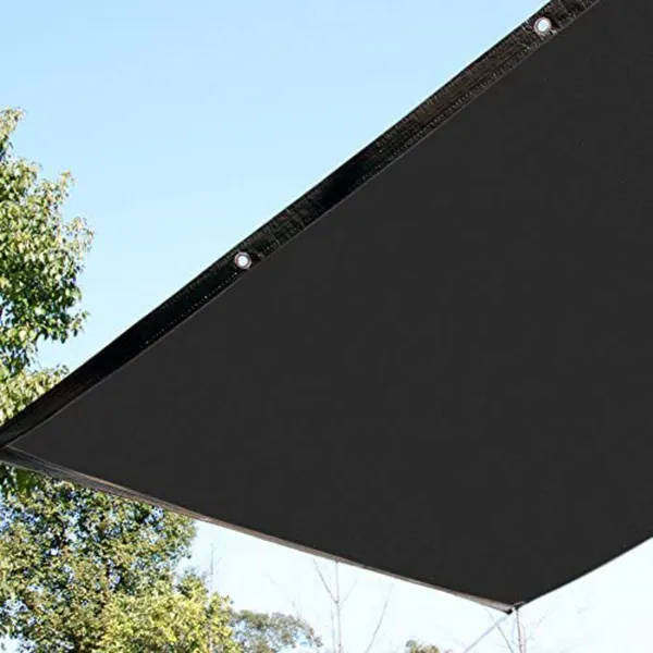 6FT*12FT Black, Ready-made, Snap-on Sunshade Netting For Patios And Terraces Offers Effective Shading, UV Protection, Easy Installation, And Durability.