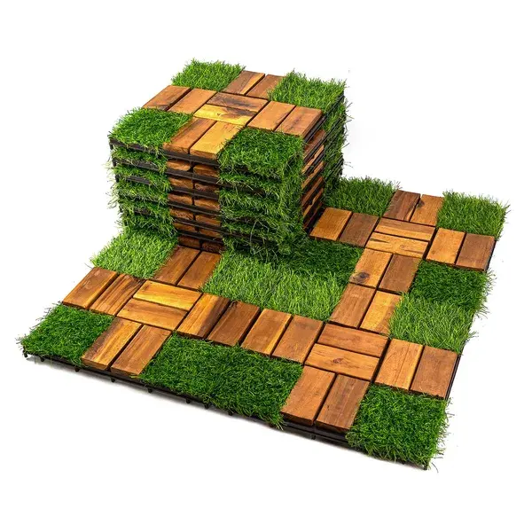12inch*12inch High-quality Acacia Wood Modular Flooring, Model
