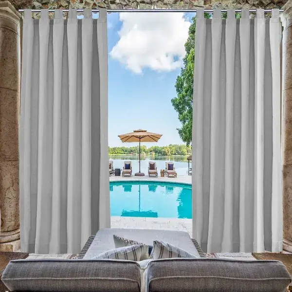 Luxury Outdoor Woolen Curtains With Straps, High-End Blackout Curtains For Living And Bedrooms, Thick And Warm, Home Decor