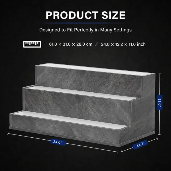 LED Lighted Liquor Bottle Display Shelf, 24