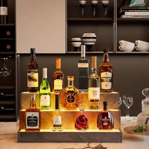 LED Lighted Liquor Bottle Display Shelf, 24
