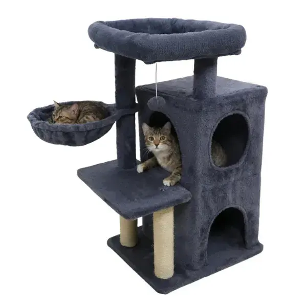 Dark Gray 33.5" Multi-Level Cat Tree