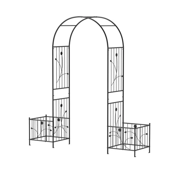 Multifunctional Outdoor Trellis - Climbing Vines Support+Flower/Vegetable Planters, 80"x20"x86"