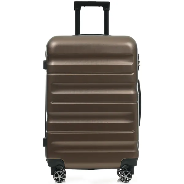 6-Piece ABS Hardshell Luggage Set - Lightweight & Durable Suitcases With Dual Spinner Wheels, Carry-On & Check-In Sizes For Travel & Business