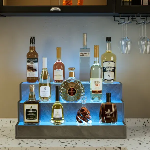 LED Lighted Liquor Bottle Display Shelf, 24