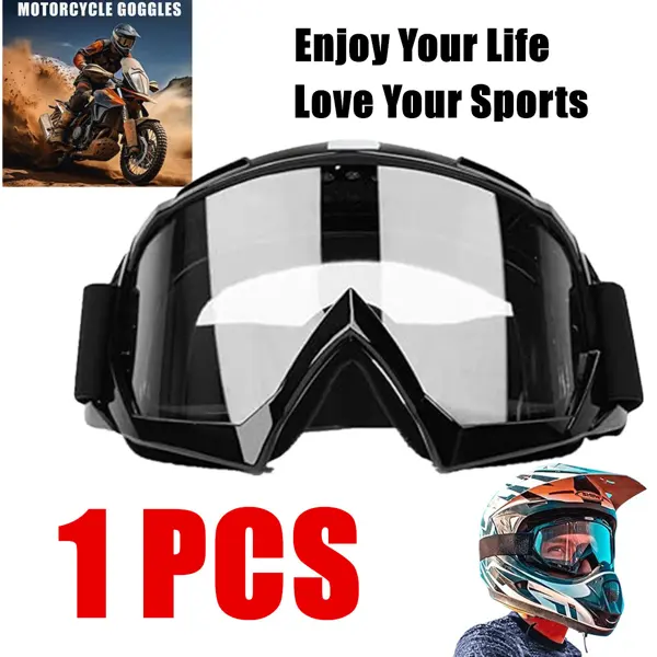 Windproof Anti-Scratch Dustproof Motorcycle Riding Goggles Ski