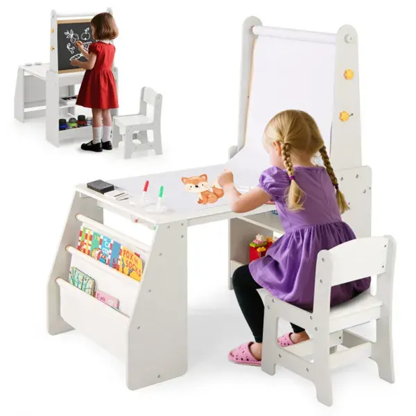 Grey Kids Activity Table