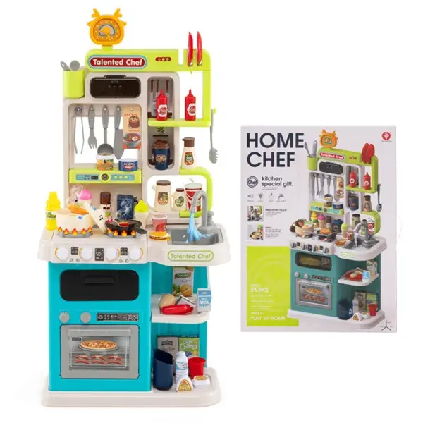 Blue Kids Corner Play Kitchen