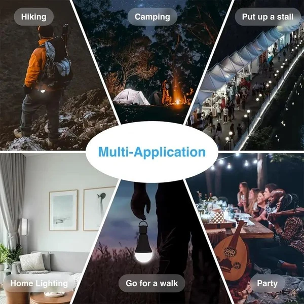8PCS/4PCS Rechargeable LED Light Bulbs 80W Equivalent 1200mAh Battery Backup For Power Outages Emergency Use A19 Size E26/E27 Socket Portable Flashlight