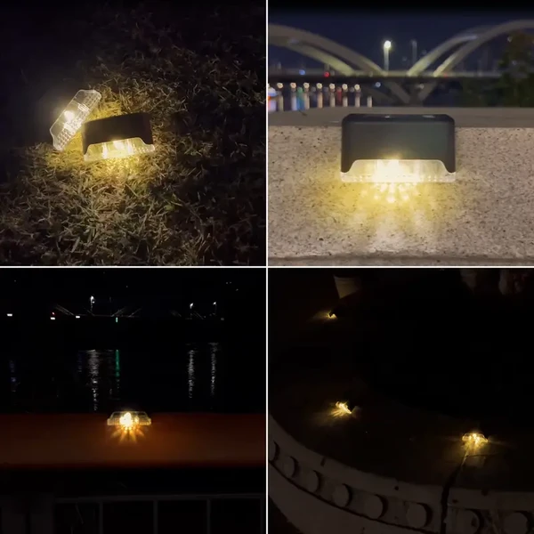 8/16/32 Solar Outdoor Deck Lights, Garden Lights, Atmosphere Lights, LED Walk Lights, Light Source Control, Suitable For Balconies, Terraces, Stair Fences, Courtyards, Gardens, Villas, Drivew