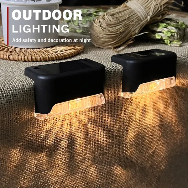 8/16/32 Solar Outdoor Deck Lights, Garden Lights, Atmosphere Lights, LED Walk Lights, Light Source Control, Suitable For Balconies, Terraces, Stair Fences, Courtyards, Gardens, Villas, Drivew