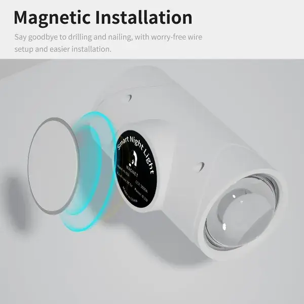 4pcs Rechargeable LED Night Light Wall Lamp Commercial StrobeLight Multi-color Mode Dimmable Indoor Light Magnetic StepLight For Entryway Bedside Desk Closet Be