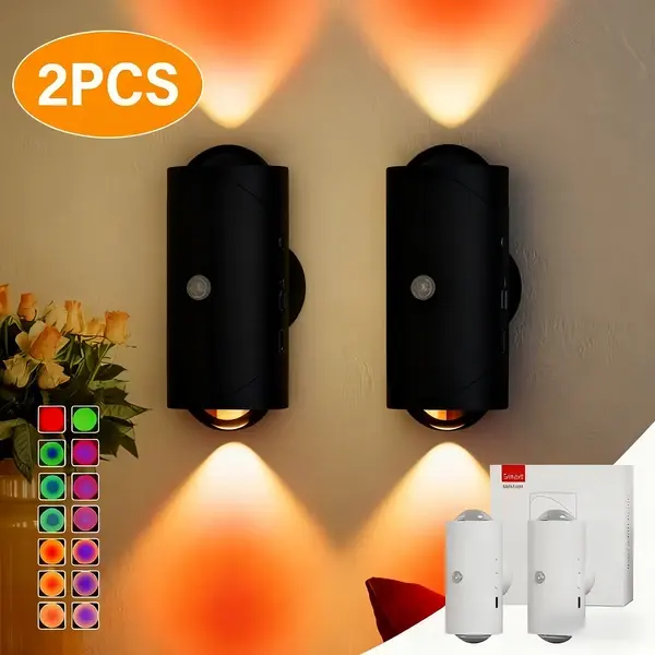 LED Motion Sensor Night Light, 7 Colors