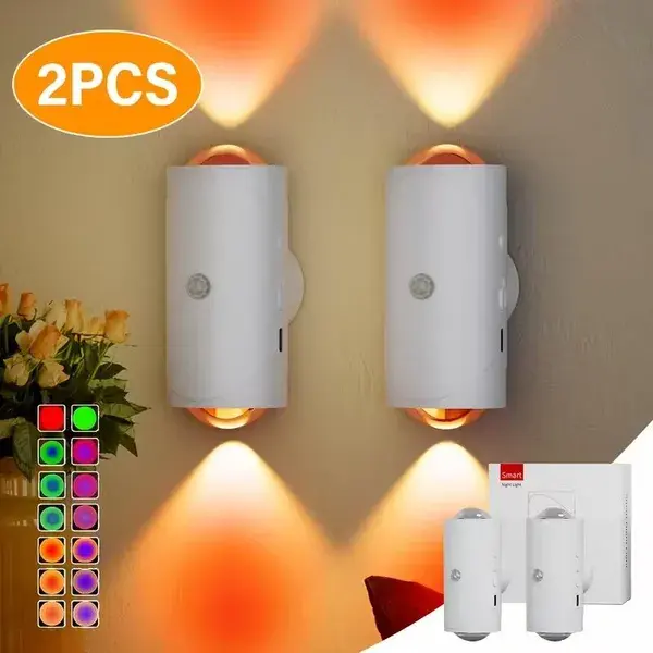 Motion Sensor Night Light Wall Lamp
