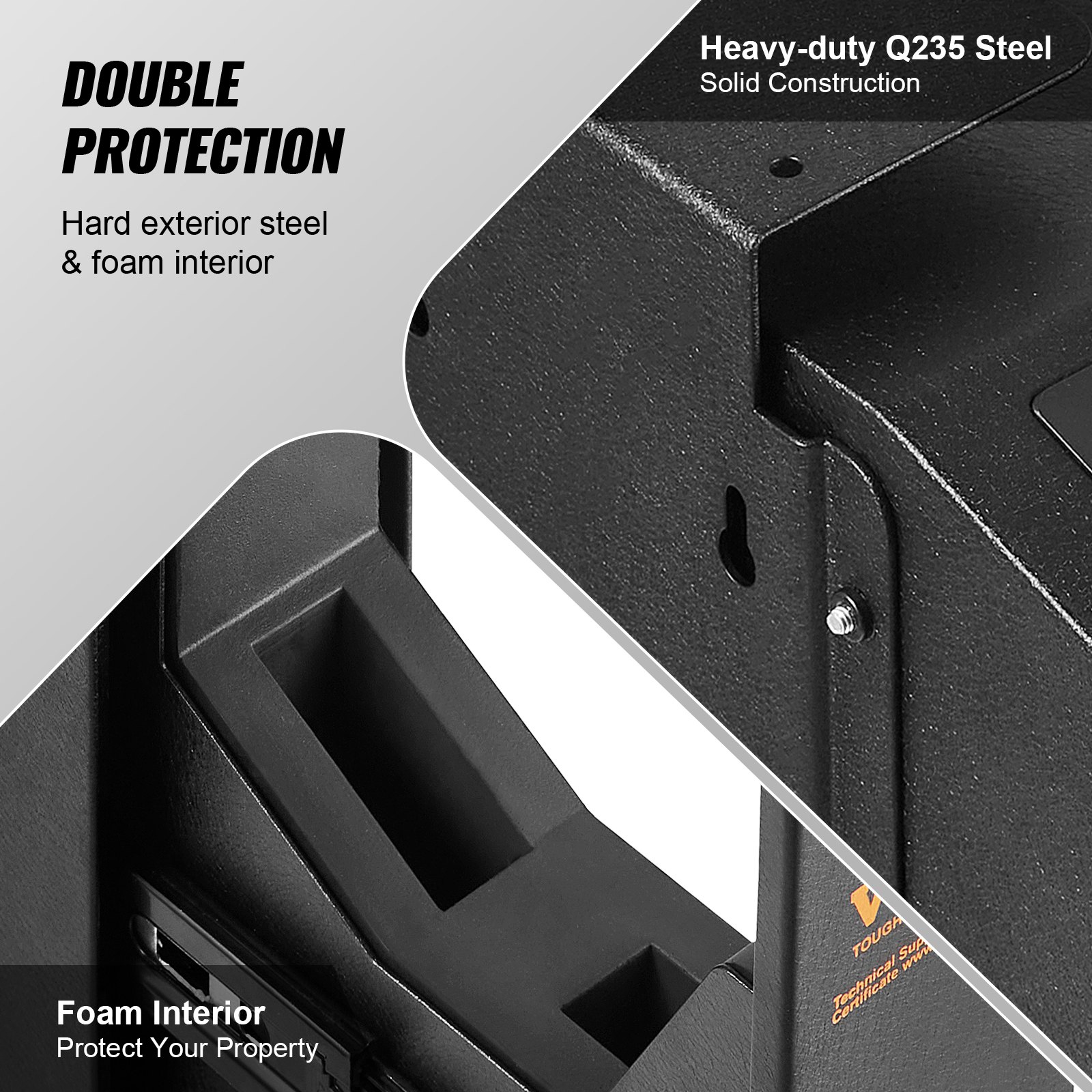 Mounted Gun Safe For Pistols, Biometric With Three Quick Access Ways — image 2