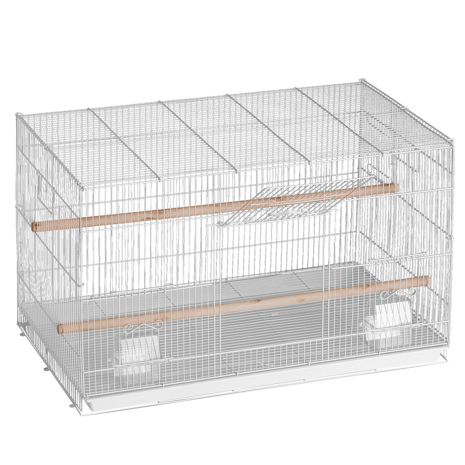 Bird Cage, 18 In, Small Parakeet Sturdy Metal Flight Travel Birdcage With 2 — image 5