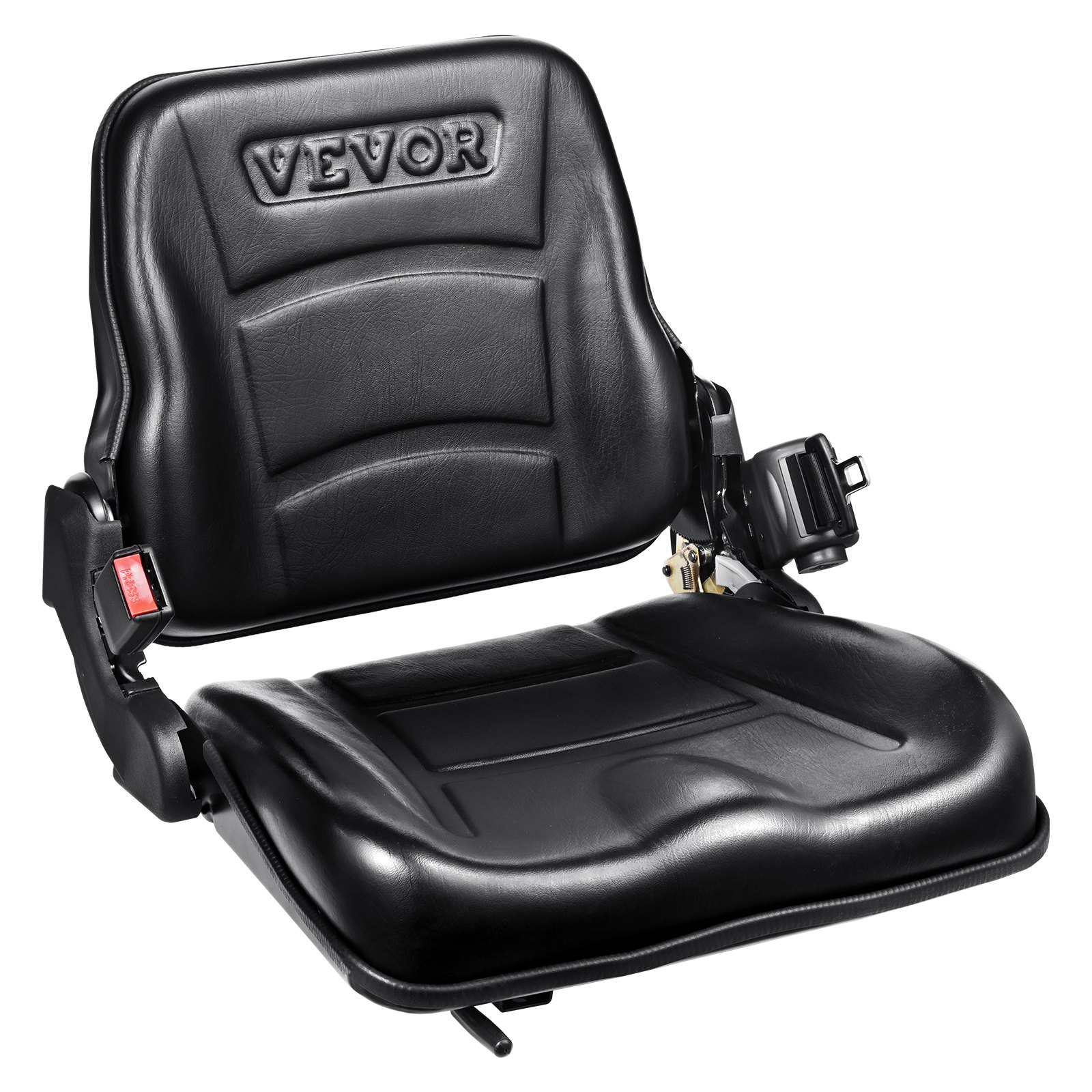 Universal Forklift Seat, Fold Down Tractor With Adjustable Angle Back, Micro — image 4