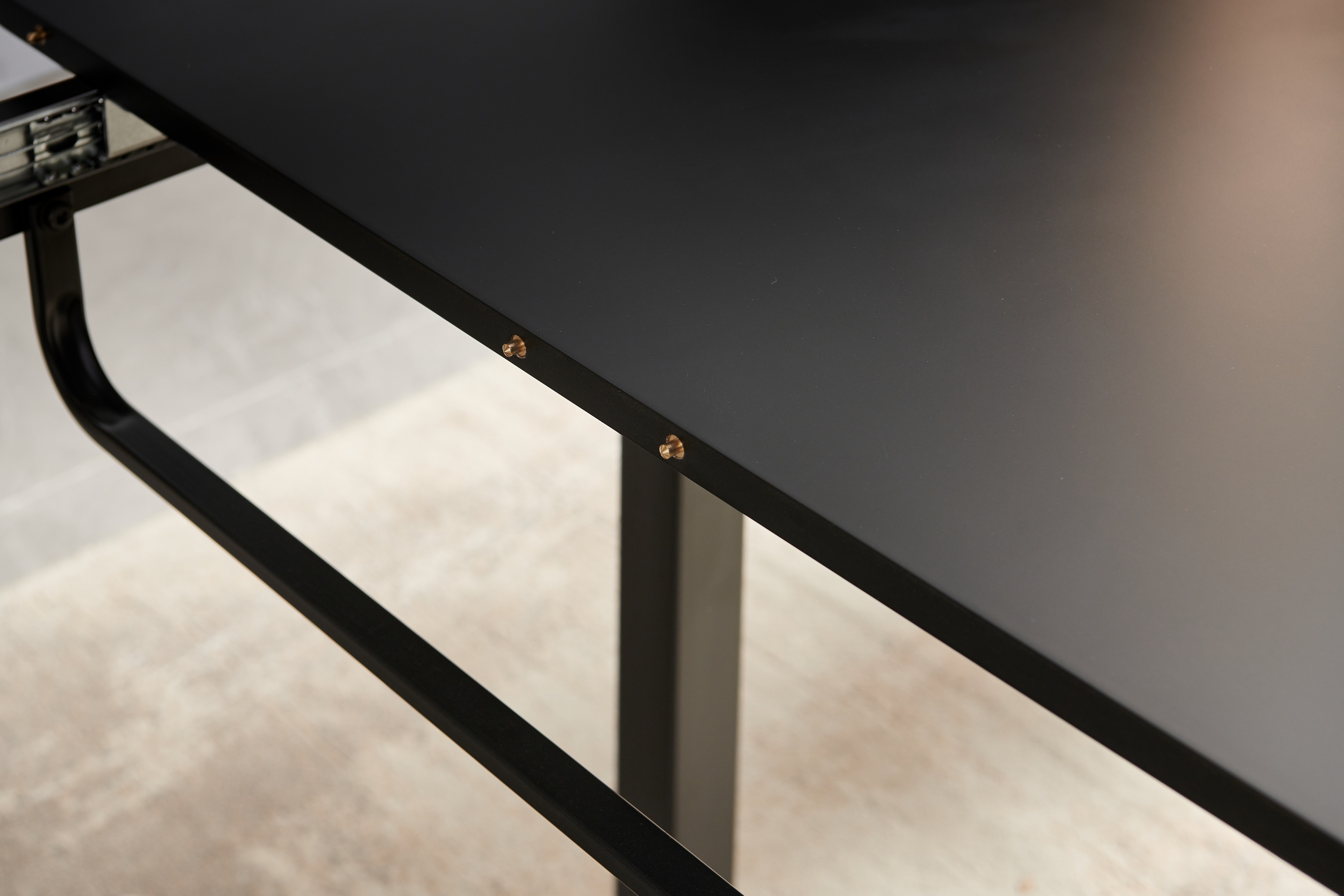 Black Color,Square Extendable Dining Table With Metal Leg,Modern Space Saving Kitchen Table For Living Room  70.86  W X 31.5  D X 29.5  H