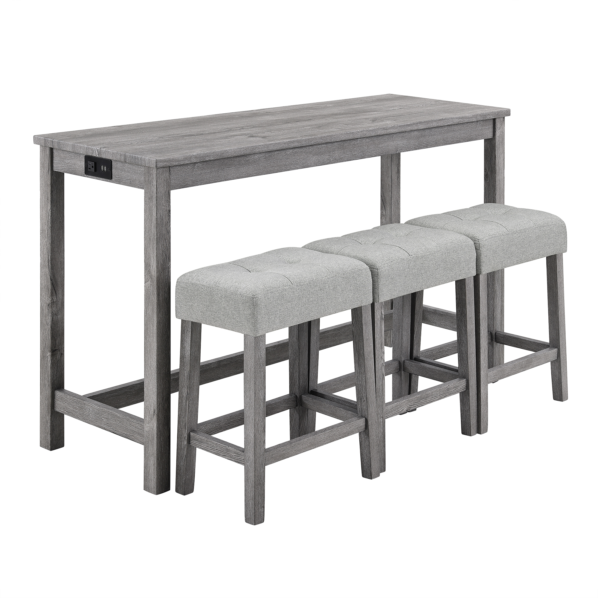 Bar Table Set with Power Outlet β photo 5