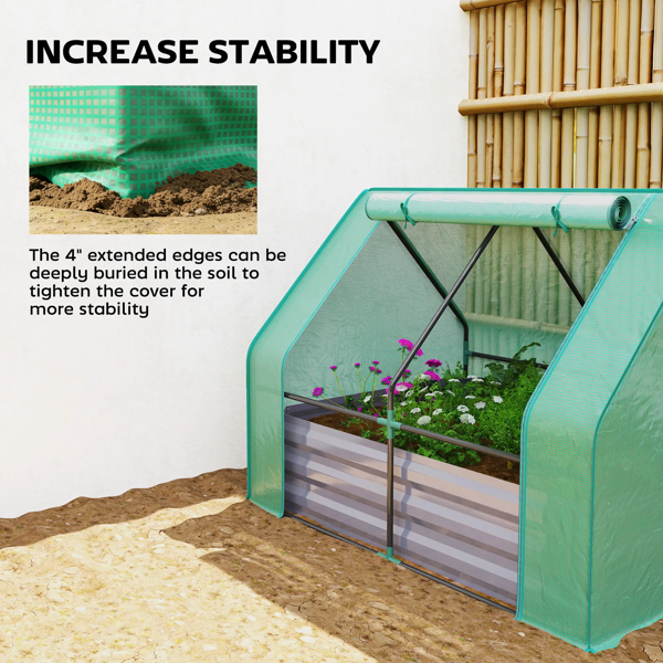 Garden Bed With Mini Greenhouse