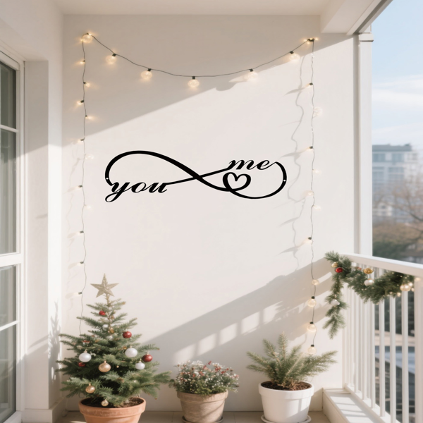 CIFbuy Custom Gothic Iron Wall Art Personalized Dark Romance Sign For Couples Home Decor(TikTok, Temu Pick-up Service)