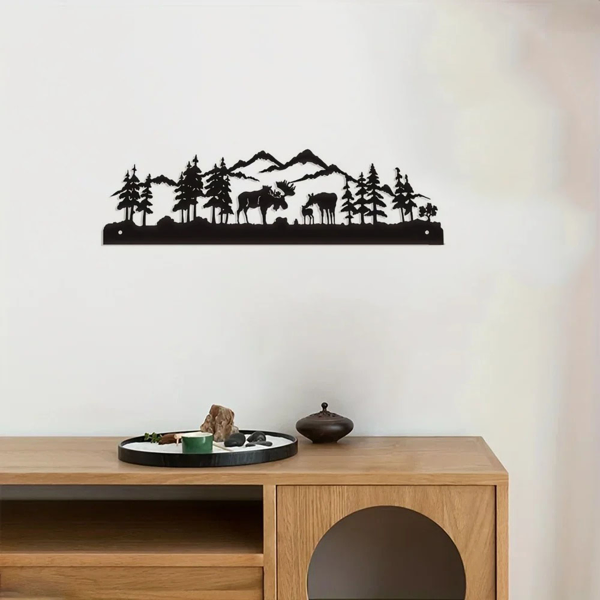 CIFbuy Deer Metal Wall Art For Living Room Home Decor Holiday Gift(TikTok, Temu Pick-up Service)