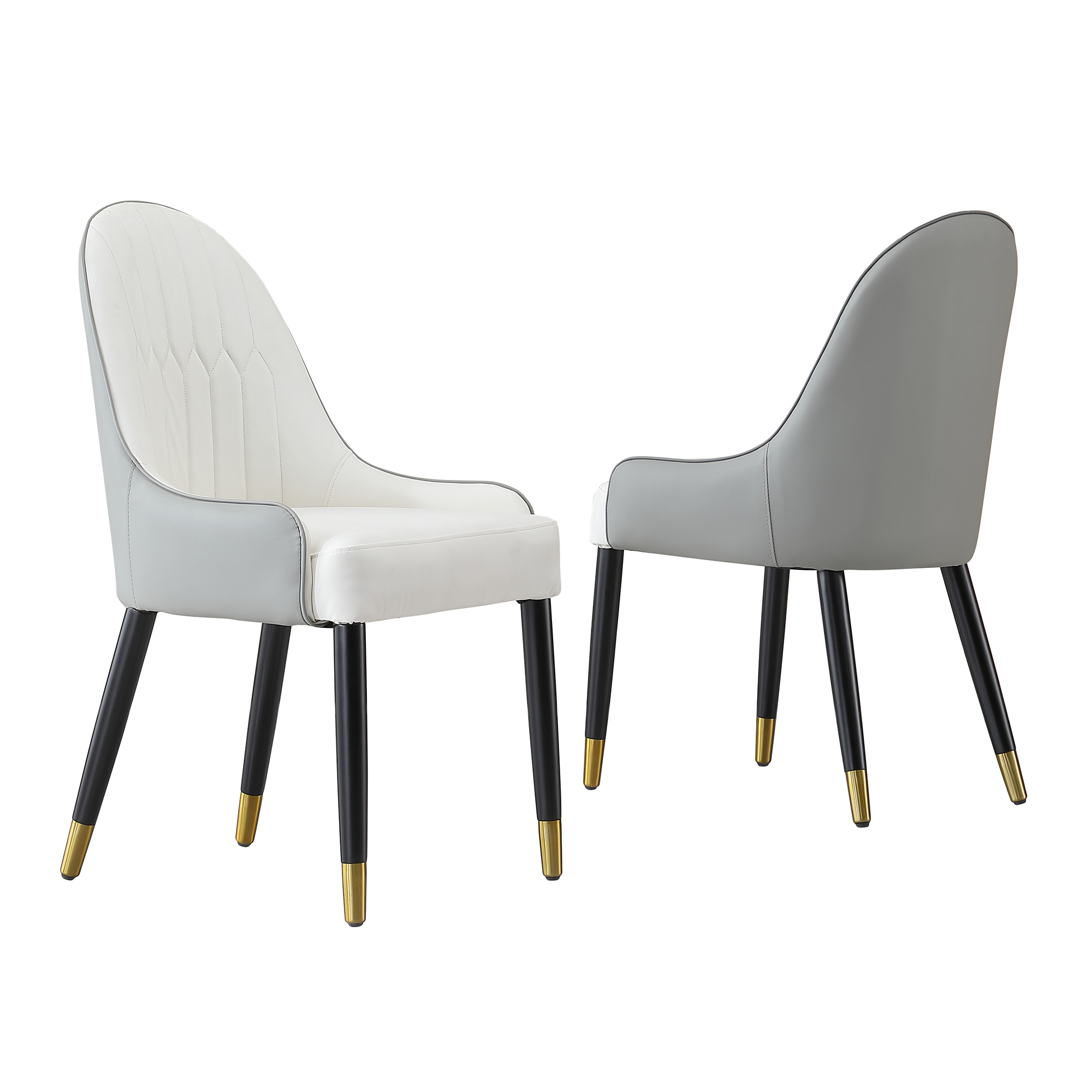 Modern Dining Chairs With Metal Legs Set Of 2 For Dining Room_voghion.com