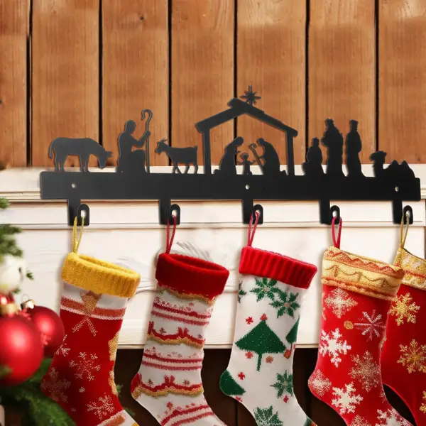 CIFbuy Aluminum Christmas Nativity Scene Wall Hanging Decor Religious Holiday Gift For Home(TikTok, Temu Pick-up Service)