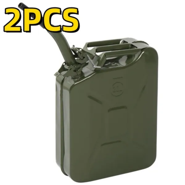 2 PCS 20L Portable American Fuel Oil Petrol Storage Can Army Green