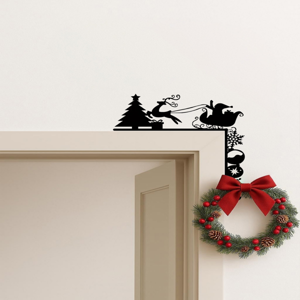 CIFbuy Vintage Iron Sleigh Wall Decor Rustic Farmhouse Christmas Wall Hanging TikTok, Temu Pick-up Service