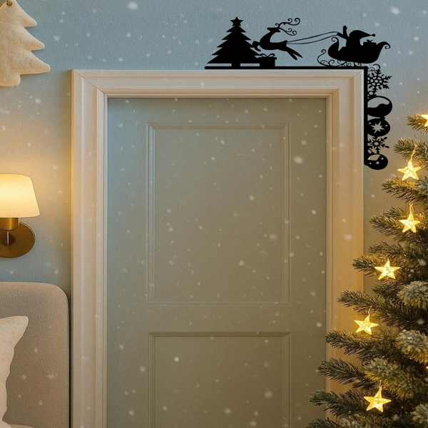 CIFbuy Vintage Iron Sleigh Wall Decor Rustic Farmhouse Christmas Wall Hanging TikTok, Temu Pick-up Service