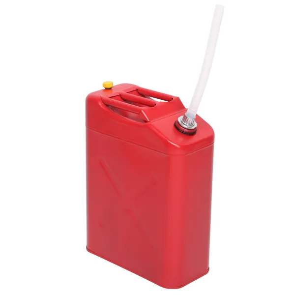 3PCS 20L Standard Cold-rolled Plate Petrol Can Gasoline Bucket With Oil Pipe Red