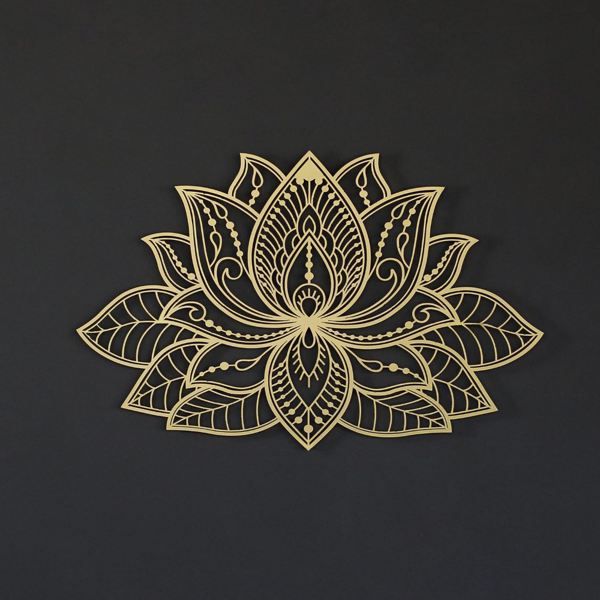 CIFbuy Zen Mandala Lotus Aluminum Wall Art Holiday Gift Home Decor(TikTok, Temu Pick-up Service)