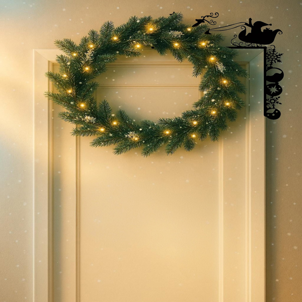 CIFbuy Vintage Iron Sleigh Wall Decor Rustic Farmhouse Christmas Wall Hanging TikTok, Temu Pick-up Service